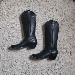 Black Heeled Boots for Women